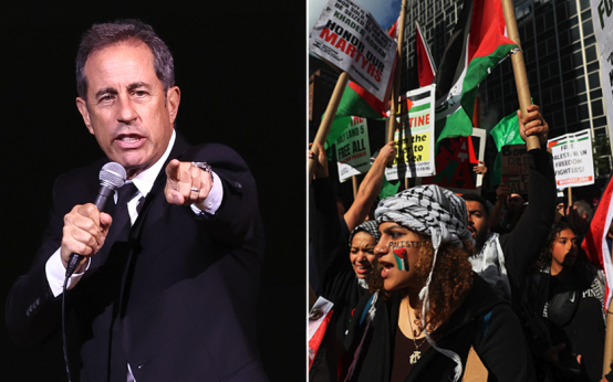 jerry-seinfeld-heckled-by-anti-israel-protester-during-comedy-show:-‘jew-haters-spice-up-the-show’
